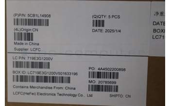 Lenovo 5CB1L14908 COVER Upper Case ASM_SLV L82XR NFP AB BL