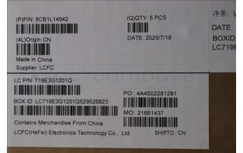 Lenovo 5CB1L14942 COVER Upper CaseASM_EUROENGL82XRNFPABNBL