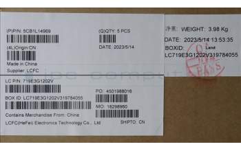 Lenovo 5CB1L14969 COVER Upper Case ASM_EUROENGL82XRNFPAGBL