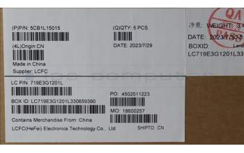 Lenovo 5CB1L15015 COVER Upper Case ASM_BEL L82XR NFP AGNBL