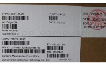 Lenovo 5CB1L16407 COVER Upper Case ASM_SPA L82XQ AB NBL