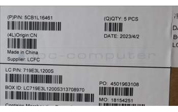 Lenovo 5CB1L16461 COVER Upper Case ASM_BUL L82XQ AB NBL