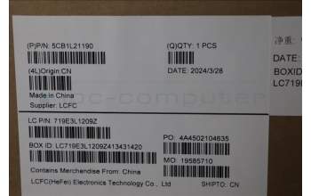 Lenovo 5CB1L21190 COVER Upper Case ASM_BEL L82XQ ABFP BL