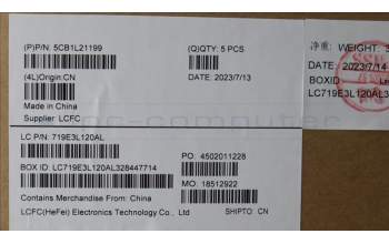 Lenovo 5CB1L21199 COVER Upper Case ASM_GER L82XQ ABFP BL