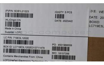 Lenovo 5CB1L21223 COVER Upper Case ASM_ITA L82XQ ABFP NBL