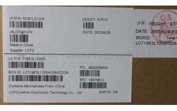 Lenovo 5CB1L21224 COVER Upper Case ASM_SPA L82XQ ABFP NBL