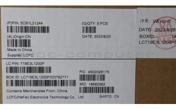 Lenovo 5CB1L21244 COVER Upper Case ASM_SWS L82XQ ABFP NBL