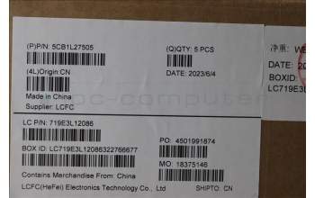 Lenovo 5CB1L27505 COVER Upper Case ASM_ENG L82XQ AG BL