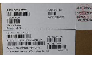 Lenovo 5CB1L27507 COVER Upper Case ASM_FRA L82XQ AG BL