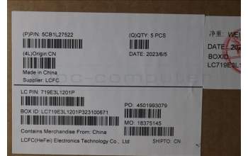 Lenovo 5CB1L27522 COVER Upper Case ASM_RUS L82XQ AG BL