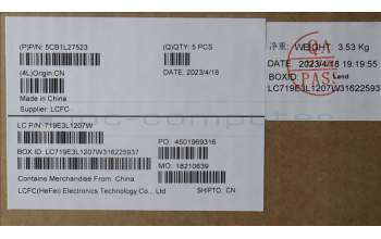 Lenovo 5CB1L27523 COVER Upper Case ASM_SLV L82XQ AG BL