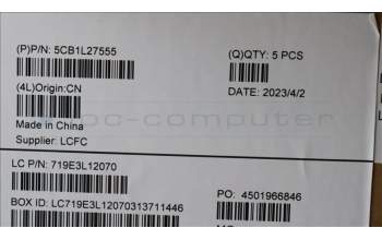 Lenovo 5CB1L27555 COVER Upper Case ASM_SWS L82XQ AG NBL