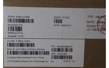 Lenovo 5CB1L27560 COVER Upper Case ASM_FRA/ARA L82XQ AGNBL