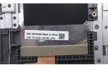 Lenovo 5CB1L28193 COVER Upper Case ASM_GRE L82XQ AGFP BL