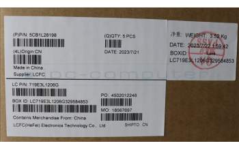 Lenovo 5CB1L28198 COVER Upper Case ASM_ITA L82XQ AGFP BL