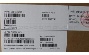 Lenovo 5CB1L28206 COVER Upper Case ASM_SPA L82XQ AGFP BL