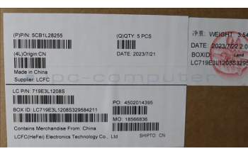 Lenovo 5CB1L28255 COVER Upper Case ASM_GER L82XQ FB BL