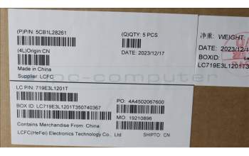 Lenovo 5CB1L28261 COVER Upper Case ASM_ITA L82XQ FB BL