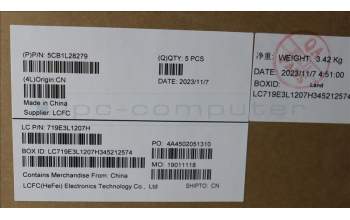 Lenovo 5CB1L28279 COVER Upper Case ASM_ITA L82XQ FB NBL