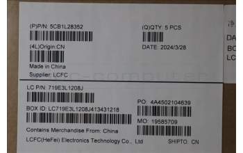 Lenovo 5CB1L28352 COVER Upper Case ASM_FRA L82XQ FBFP NBL