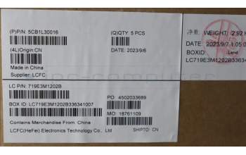 Lenovo 5CB1L30016 COVER Upper Case ASM_POR L82XN FP AG