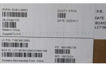 Lenovo 5CB1L30051 COVER Upper Case ASM_GER L82XN FP AG BL