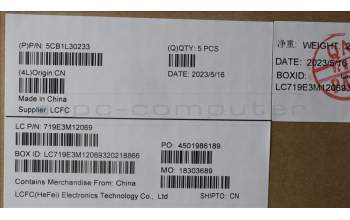 Lenovo 5CB1L30233 COVER Upper Case ASM_SWS L82XN NFP AG