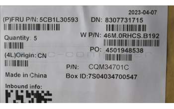 Lenovo 5CB1L30593 COVER Upper Case ASM_ENG W 82Y0 AB BL