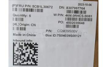 Lenovo 5CB1L30672 COVER Upper Case ASM_ARA W 82Y0 AG BL