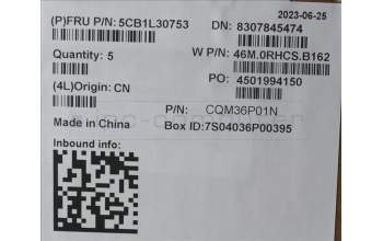 Lenovo 5CB1L30753 COVER Upper Case ASM_UKE W 82Y0 SB