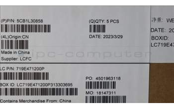 Lenovo 5CB1L30858 COVER Upper Case ASM_ENG L82WK ONGY RGB