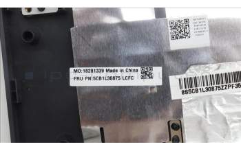 Lenovo 5CB1L30875 C-Cover with keyboard,Nordic,Ongy Grey,RGB Backlight