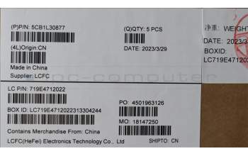 Lenovo 5CB1L30877 COVER Upper Case ASM_RUS L82WK ONGY RGB