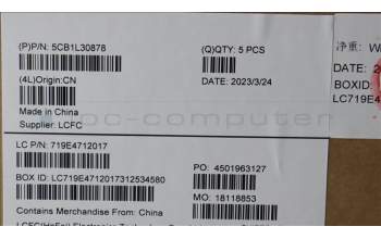 Lenovo 5CB1L30878 COVER Upper Case ASM_SLV L82WK ONGY RGB