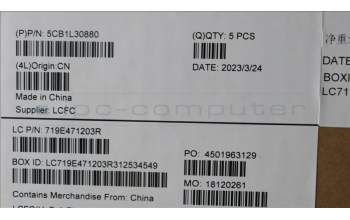 Lenovo 5CB1L30880 COVER Upper Case ASM_SWS L82WK ONGY RGB