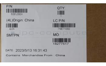 Lenovo 5CB1L30924 Cover L 83BU A SG MINI w/tape