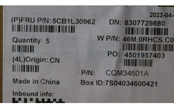 Lenovo 5CB1L30962 C-Abdeckung mit Tastatur, Englisch (GB), arktisgrau