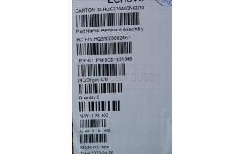 Lenovo 5CB1L31848 COVER Upper Case ASM_POR H 82YN FP STGY