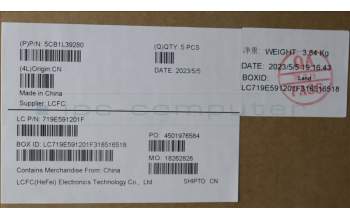 Lenovo 5CB1L39280 C-Abdeckung mit Tastatur, Ukraine, RGB-Hintergrundbel.