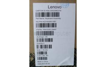 Lenovo 5CB1L39447 C-Cover with keyboard,Nordic,Storm Grey