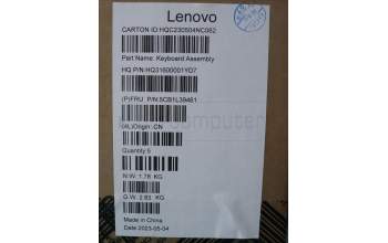 Lenovo 5CB1L39461 C-Abdeckung mit Tastatur, Slowenisch, sturmgrau