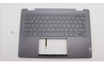 Lenovo 5CB1L40801 C-Abdeckung mit Tastatur, Italienisch, Sturmgrau, Ohne_Fingerabdruckscanner