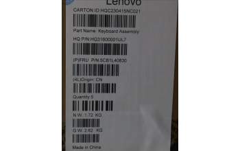 Lenovo 5CB1L40830 C-Abdeckung mit Tastatur, Russisch, Sturmgrau, Ohne_Fingerabdruckscanner