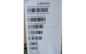 Lenovo 5CB1L40832 C-Abdeckung mit Tastatur, Spanisch, Sturmgrau, Ohne_Fingerabdruckscanner