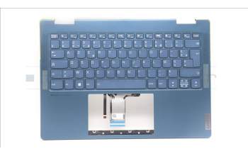 Lenovo 5CB1L40877 C-Abdeckung mit Tastatur, Französisch, Aquamarinblau, Ohne_Fingerabdruckscanner