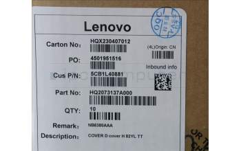 Lenovo 5CB1L40881 D cover H 82YL TT