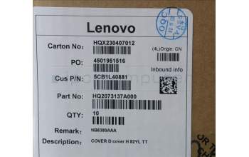 Lenovo 5CB1L40881 COVER D cover H 82YL TT