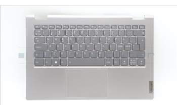 Lenovo 5CB1L43742 C-Abdeckung mit Tastatur, Skandinavien, Mineralgrau, Hintergrundbeleuchtung