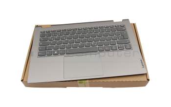 5CB1L43744 original Lenovo keyboard incl. topcase DE (german) anthracite/grey with backlight with smart pen compartment
