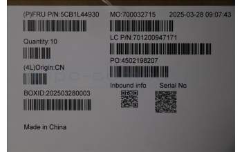 Lenovo 5CB1L44930 Upper Case ASM_GRE W/ PEN WT 82XK